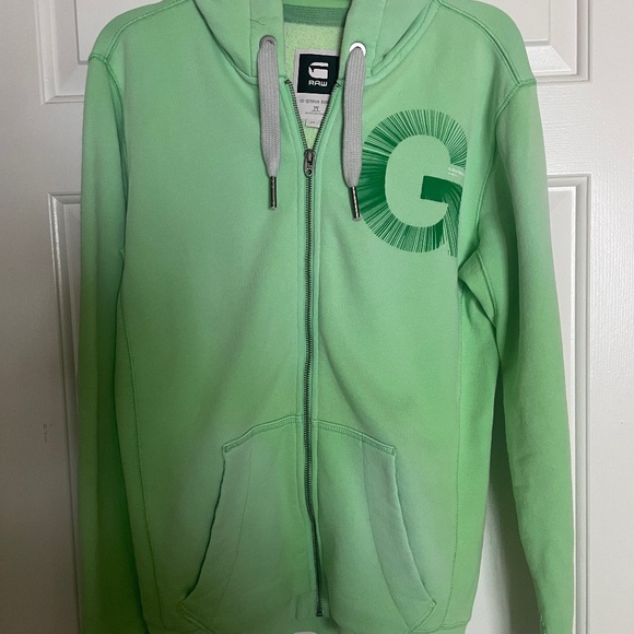 G-STAR RAW Light Green Hoodie - Picture 1 of 5